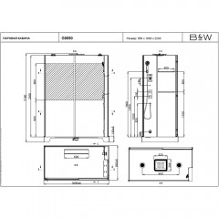 Душевая кабина Black&White G8890