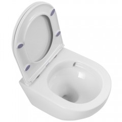 Унитаз подвесной BelBagno Sfera-tor BB046CH-TOR+BB870SC безободковый торнадо
