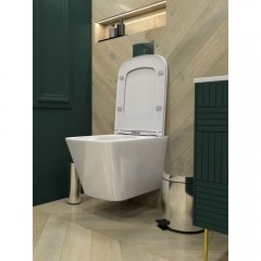 Унитаз подвесной Teymi Helmi Vortex T40303 безободковый торнадо
