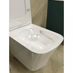 Унитаз подвесной Teymi Helmi Vortex T40303 безободковый торнадо