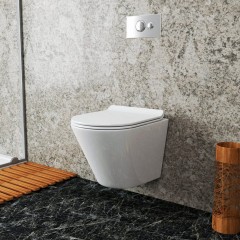 Унитаз подвесной Teymi Solli T40201HARO безободковый