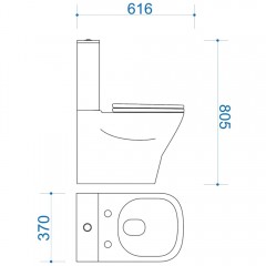 Унитаз Teymi Helmi Pro T40305 безободковый