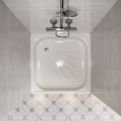 Поддон стальной Teymi Helmi 80x80 F01438