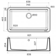 Мойка кухонная Omoikiri Tarento 83-WH