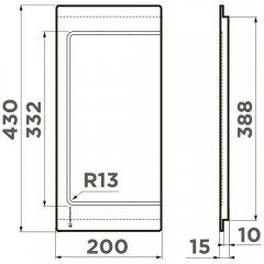 Доска разделочная Omoikiri CB-05-WOOD-M