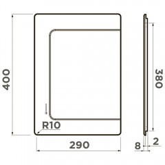 Доска разделочная Omoikiri CB-BASIC-380-WD