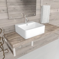 Раковина накладная Esbano Circon 46 white