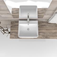 Раковина накладная Esbano Circon 46 white