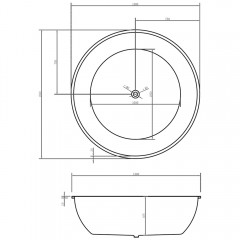 Ванна акриловая Abber AB9279MB