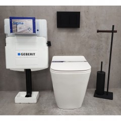 Унитаз приставной Bloomix Franz 2.0 T120103R/UF1 безободковый