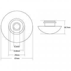 Накладка на слив для раковины Abber AC0014MBG