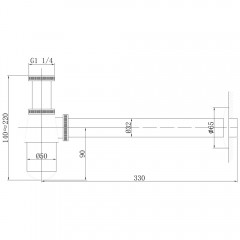Сифон для раковины Abber AF0032B