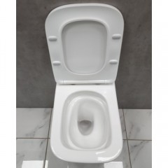 Инсталляция SantiLine SL-01 + унитаз SantiLine SL-5027 безободковый торнадо с сиденьем