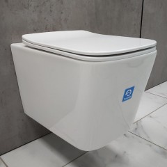 Инсталляция SantiLine SL-01 + унитаз SantiLine SL-5027 безободковый торнадо с сиденьем