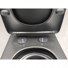 Инсталляция SantiLine SL-04 + унитаз SantiLine SL-5027MB безободковый торнадо с сиденьем