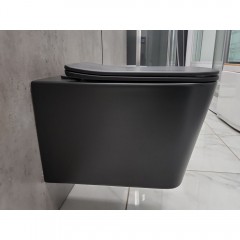 Инсталляция SantiLine SL-04 + унитаз SantiLine SL-5027MB безободковый торнадо с сиденьем