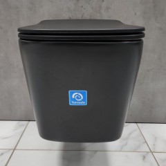 Инсталляция SantiLine SL-04 + унитаз SantiLine SL-5027MB безободковый торнадо с сиденьем