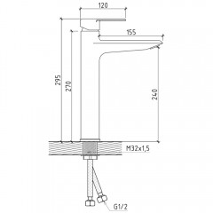 Смеситель для раковины Teymi Kati T10218