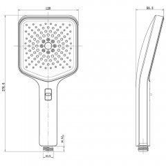 Ручной душ Vincea Inspire VSHN-3I4HCH