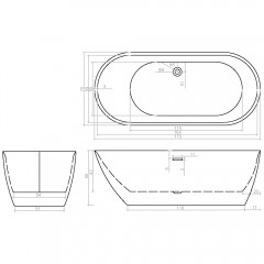 Ванна акриловая Cerutti Como 170 MB CT9904