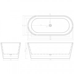 Ванна акриловая Cerutti Resia 170 MB CT9905