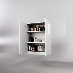 Шкаф подвесной Style Line ElFante Марелла мини 60 Люкс Plus белый глянец СС-00002422