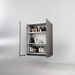 Шкаф подвесной Style Line ElFante Марелла мини 60 Люкс Plus серый СС-00002423