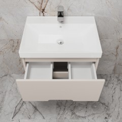 Тумба с раковиной Style Line Матис 60 подвесная крем