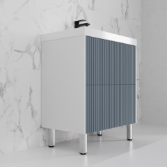 Тумба с раковиной Style Line Стокгольм 70 напольная графит