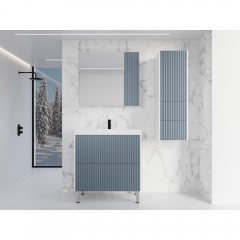 Тумба с раковиной Style Line Стокгольм 70 напольная графит