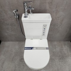 Унитаз Bloomix Prime F2071S/UF2 безободковый с раковиной
