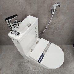 Унитаз Bloomix Prime F2071S/UF2 безободковый с раковиной