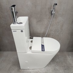 Унитаз Bloomix Prime F2071S/UF2 безободковый с раковиной