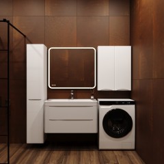 Шкаф подвесной Style Line ElFante Бергамо мини 60 белый СС-00002357