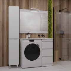 Тумба под раковину Style Line ElFante Даллас 110 напольная белый СС-00002369