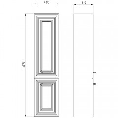 Пенал ASB-Mebel Валенца 40