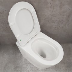 Унитаз приставной Bloomix Alzanni 3.0 AD3080T/UF1 безободковый торнадо Ceramic+