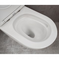 Унитаз приставной Bloomix Alzanni 3.0 AD3080T/UF1 безободковый торнадо Ceramic+