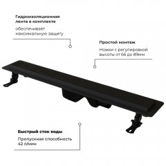 Трап душевой RGW Drain Leo-30 600 60213060-04