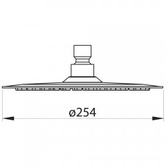 Верхний душ BelBagno BB-SLDC2-IN