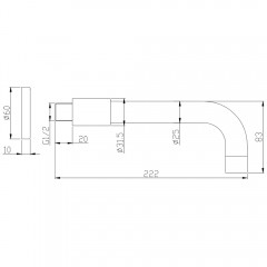 Излив BelBagno BB-SFR-IN