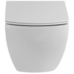 Унитаз подвесной BelBagno Carina BB514CHR+BB5046SC безободковый