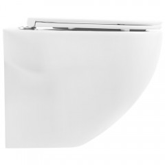Унитаз подвесной BelBagno Onda BB066CHR+BB870SC безободковый