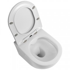 Унитаз подвесной BelBagno Uno 2.1 BB7006CHR+SC безободковый