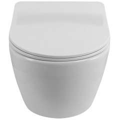 Унитаз подвесной BelBagno Uno 2.1 BB7006CHR+SC безободковый