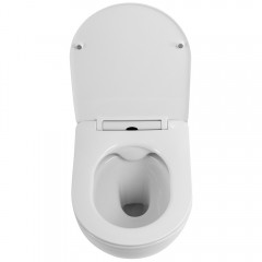 Унитаз подвесной BelBagno Uno 2.1 BB7006CHR+SC безободковый