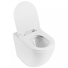 Унитаз приставной BelBagno Sfera-R BB2141CBR+BB2111SC безободковый