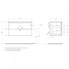 Тумба под раковину BelBagno Acqua 90 rovere vintage bianco ACQUA-900-2C-SO-RVB