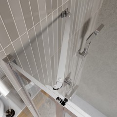 Душевой угол BelBagno Luce LUCE-AH-22-150/115-C-Cr