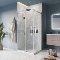 Душевой угол BelBagno Marino MARINO-AH-2-100/80-C-CR